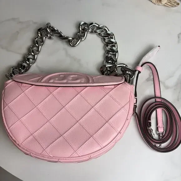 Tory Burch mini Fleming Soft Grain Crescent shoulder bag - Picture 5 of 16